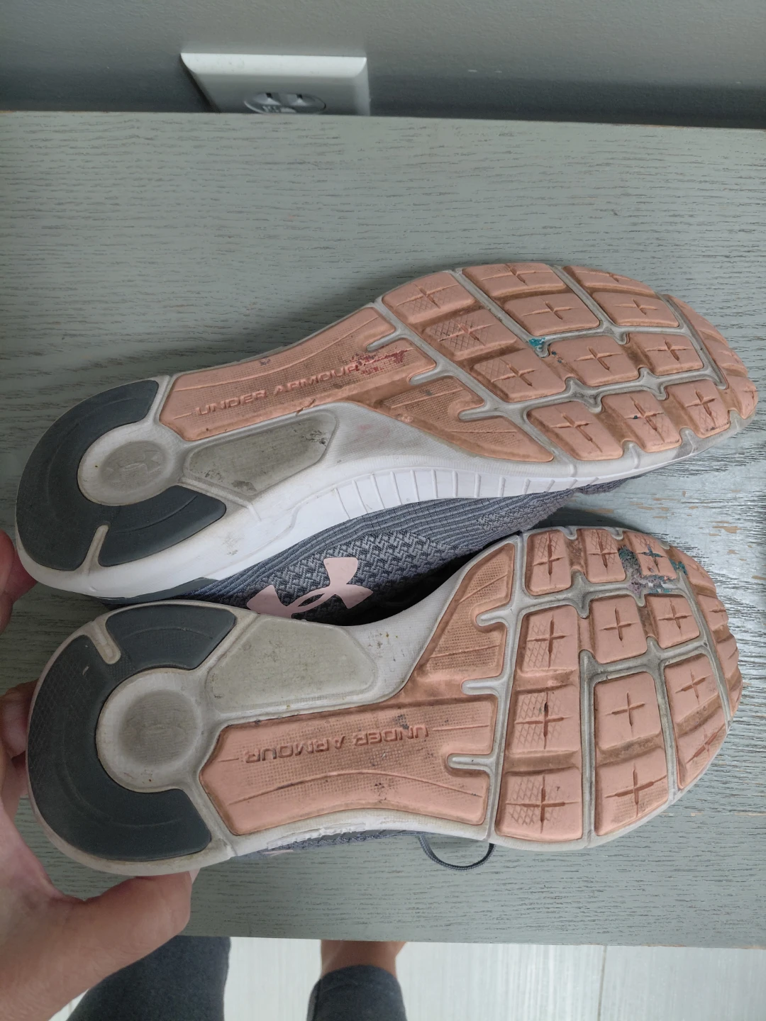 Under Armour Grey Running Shoes - photo 3