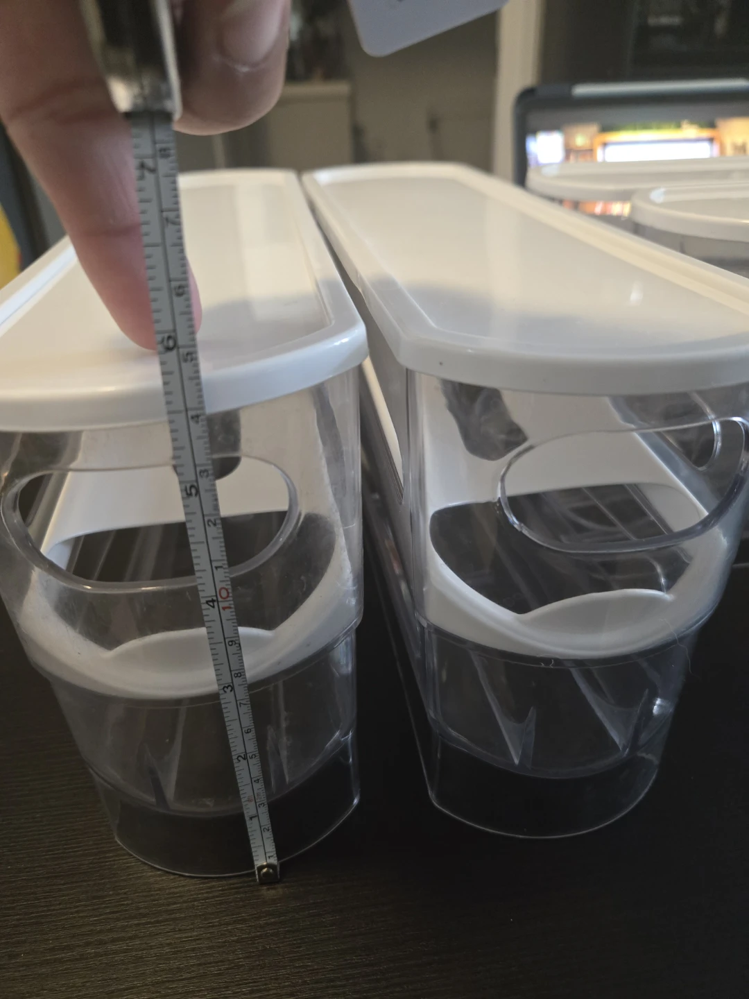 New - Clear Plastic Stackable Storage Bins with Lids - Set of 4 - photo 5
