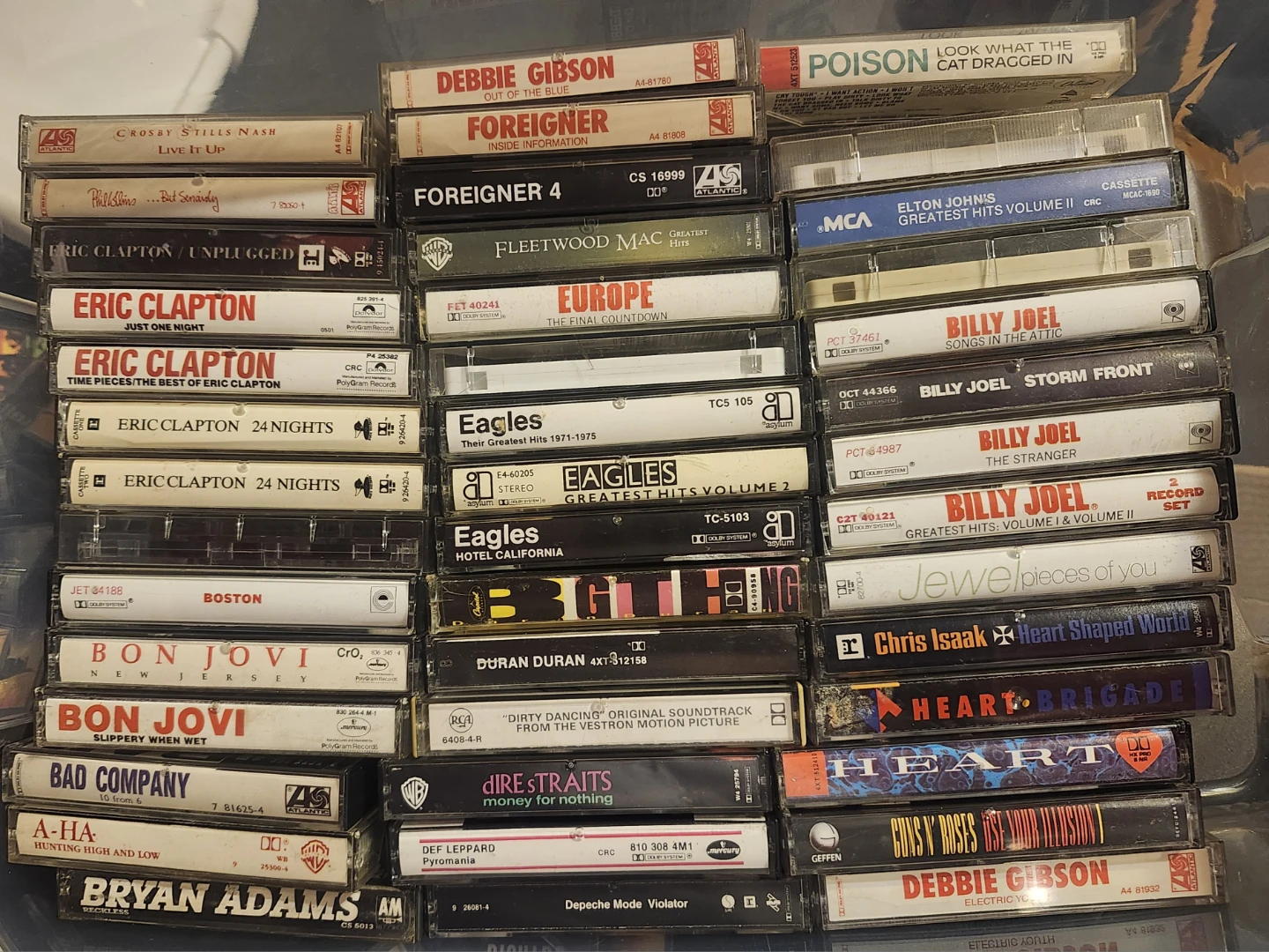 80's cassette tapes