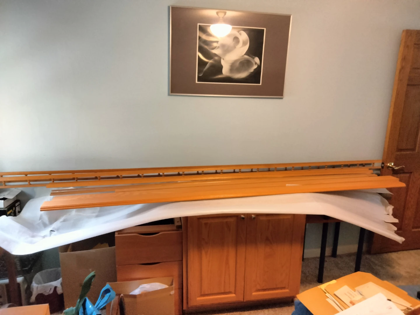 Custom oak finished and harvest oak