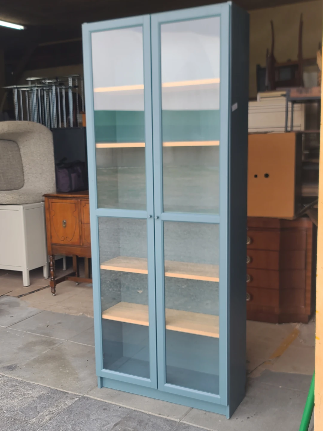 IKEA Billy Bookcase with Oxberg Glass Doors - photo 2