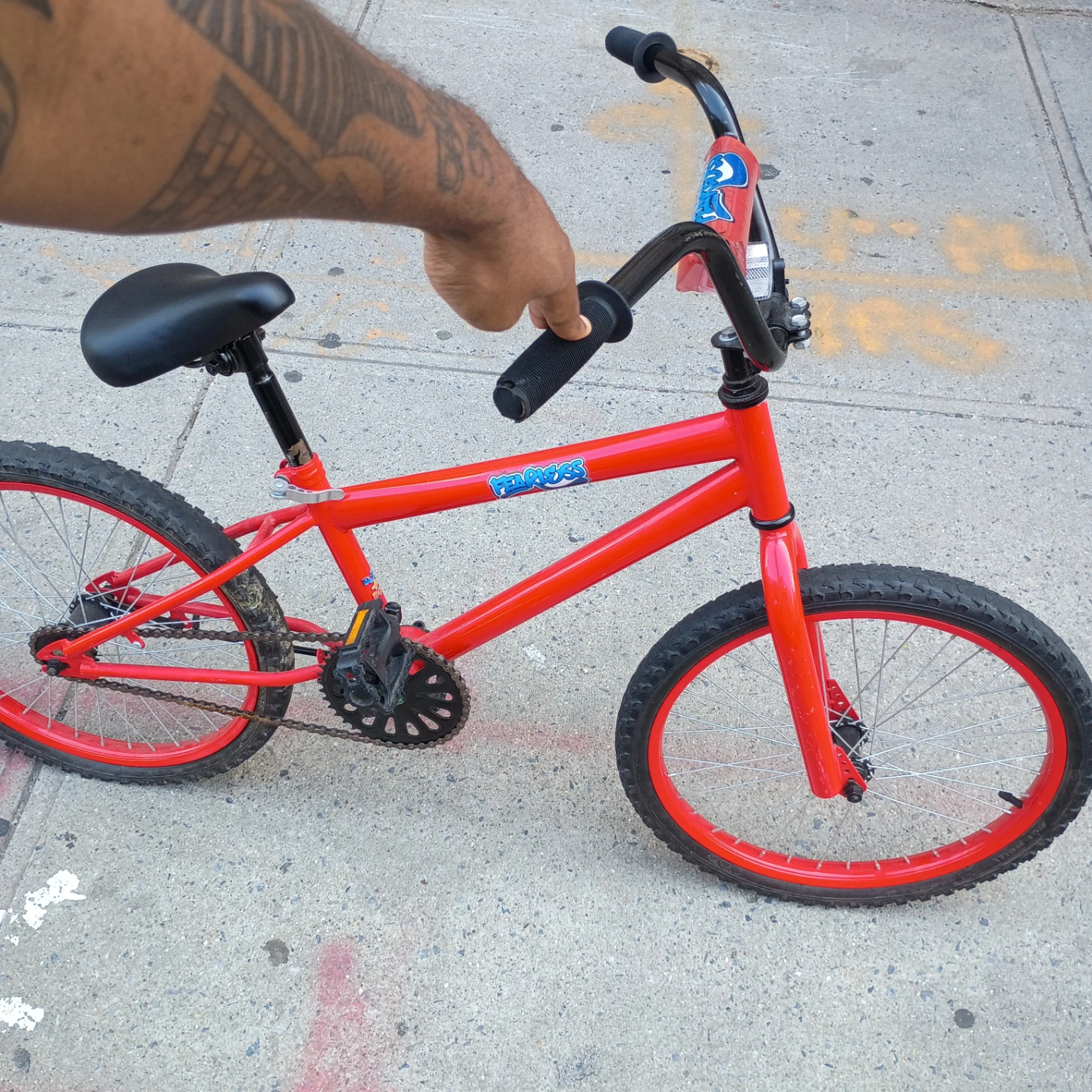 Kid Red Mongoose BMX Bike With Helmet - photo 2