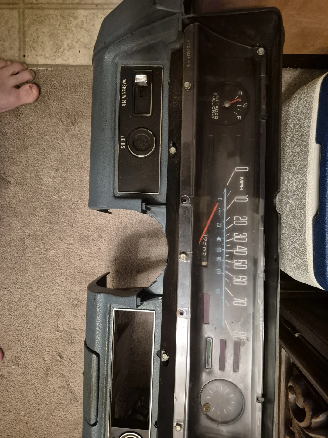 Monza / Vega dash including speedometer and ash tray