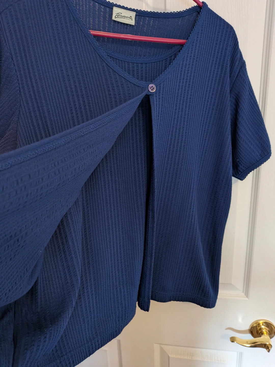 Navy Blue Cardigan Top - L/G (14/16) - photo 2
