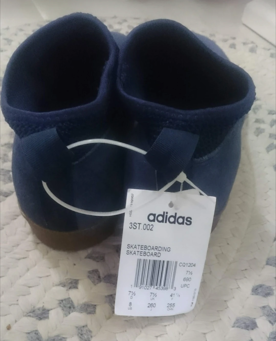 Adidas 3ST.002 Navy Blue Skateboard Shoes Size 8 - photo 2