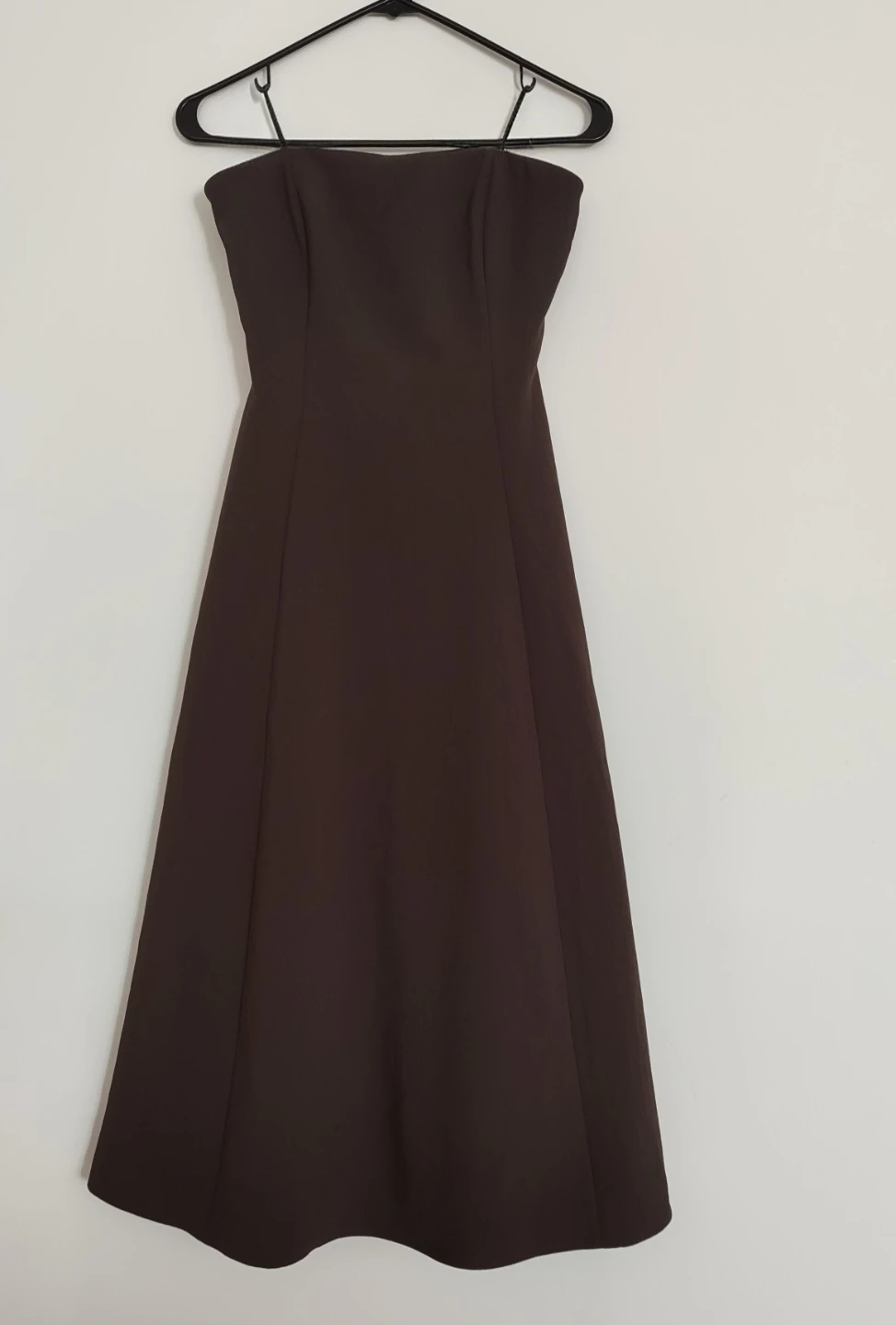 Aritzia Crepette Strapless Dress Brown Size 4