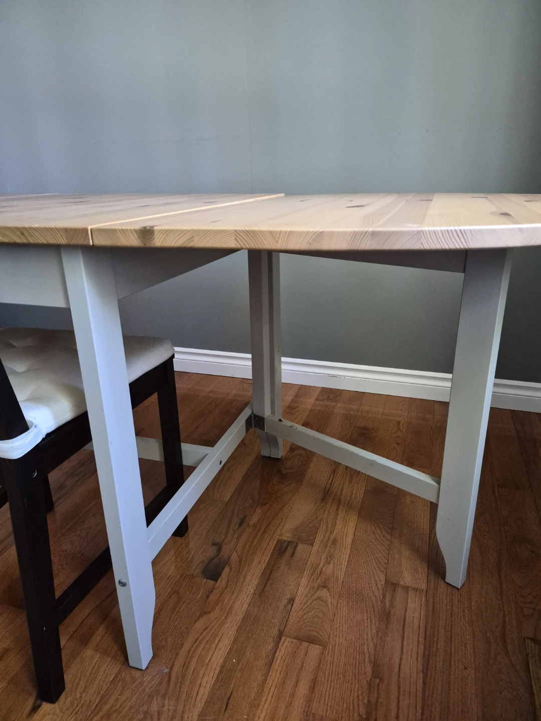 Extendable Drop Leaf Table Solid Pine - photo 4