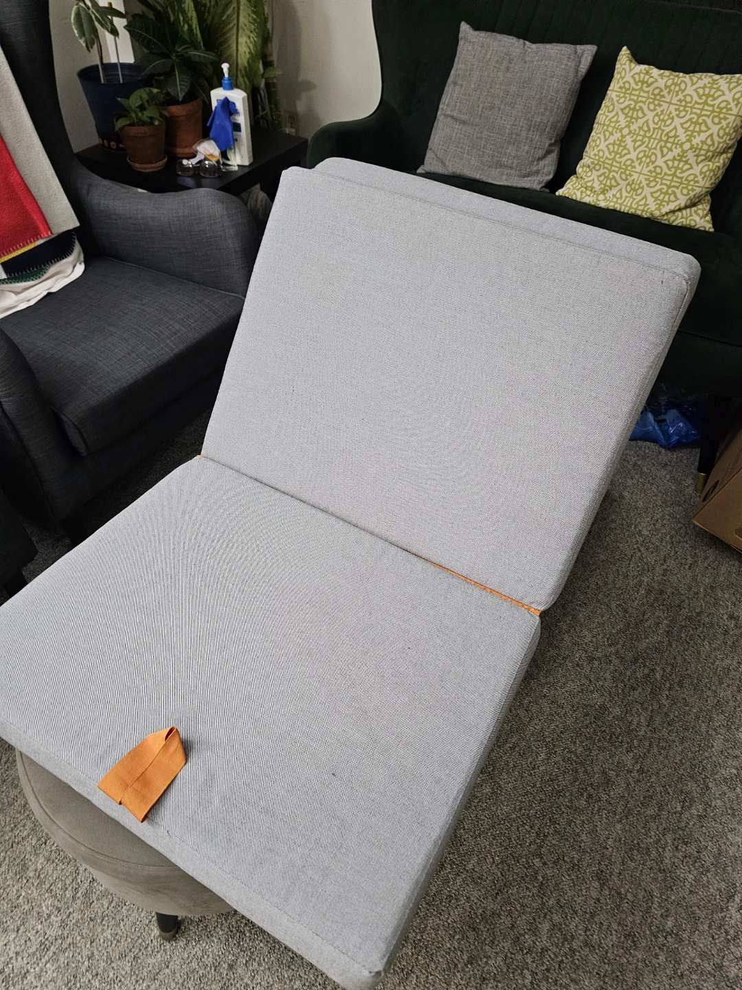 Grey Foldable Ottoman/Bench - photo 4