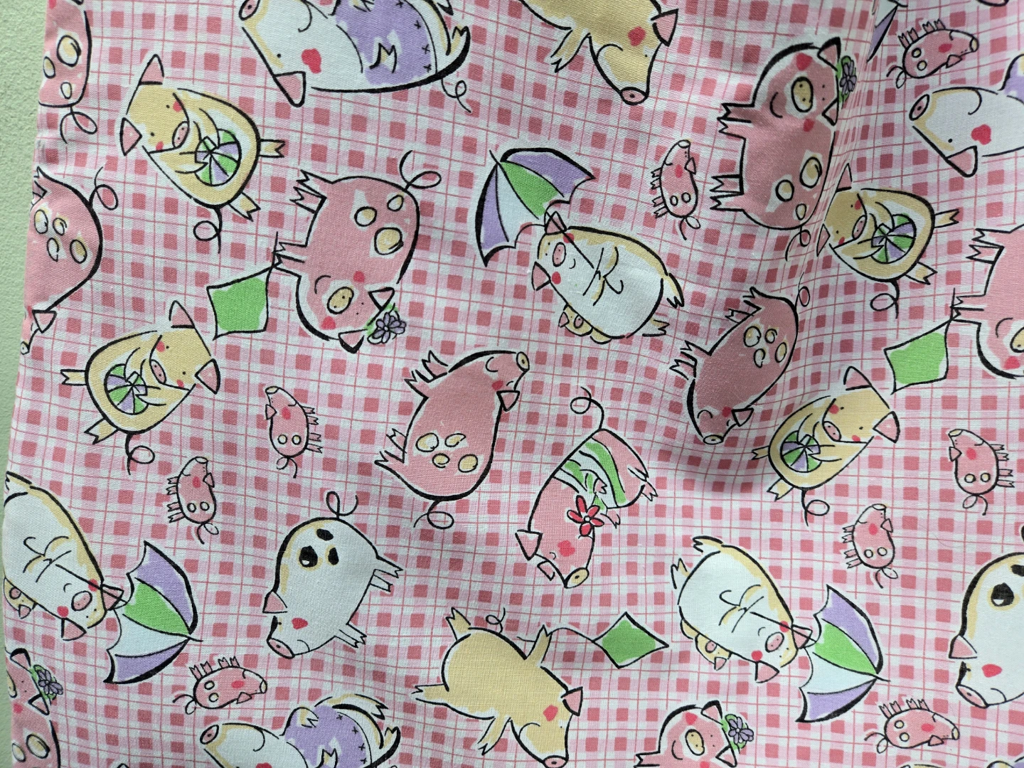 Pink Cartoon Pig Tote Bag - photo 2