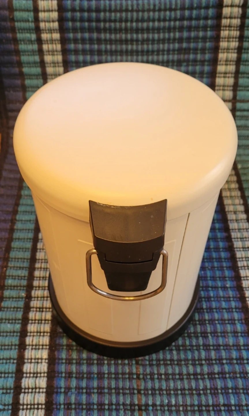 Like New Ikea Toftan Waste Bin with  inner  Buchet-White - photo 2