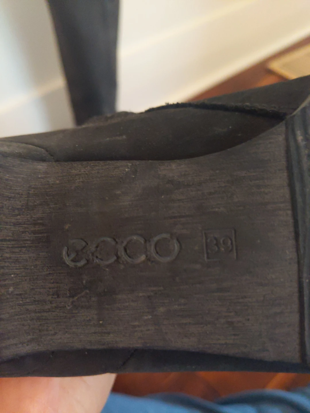 ECCO Tall Black Leather Boots Size 39 - photo 2