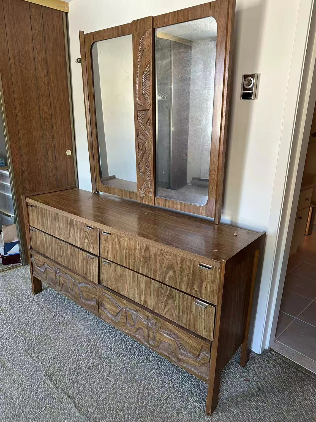 Vintage Dresser with Mirror