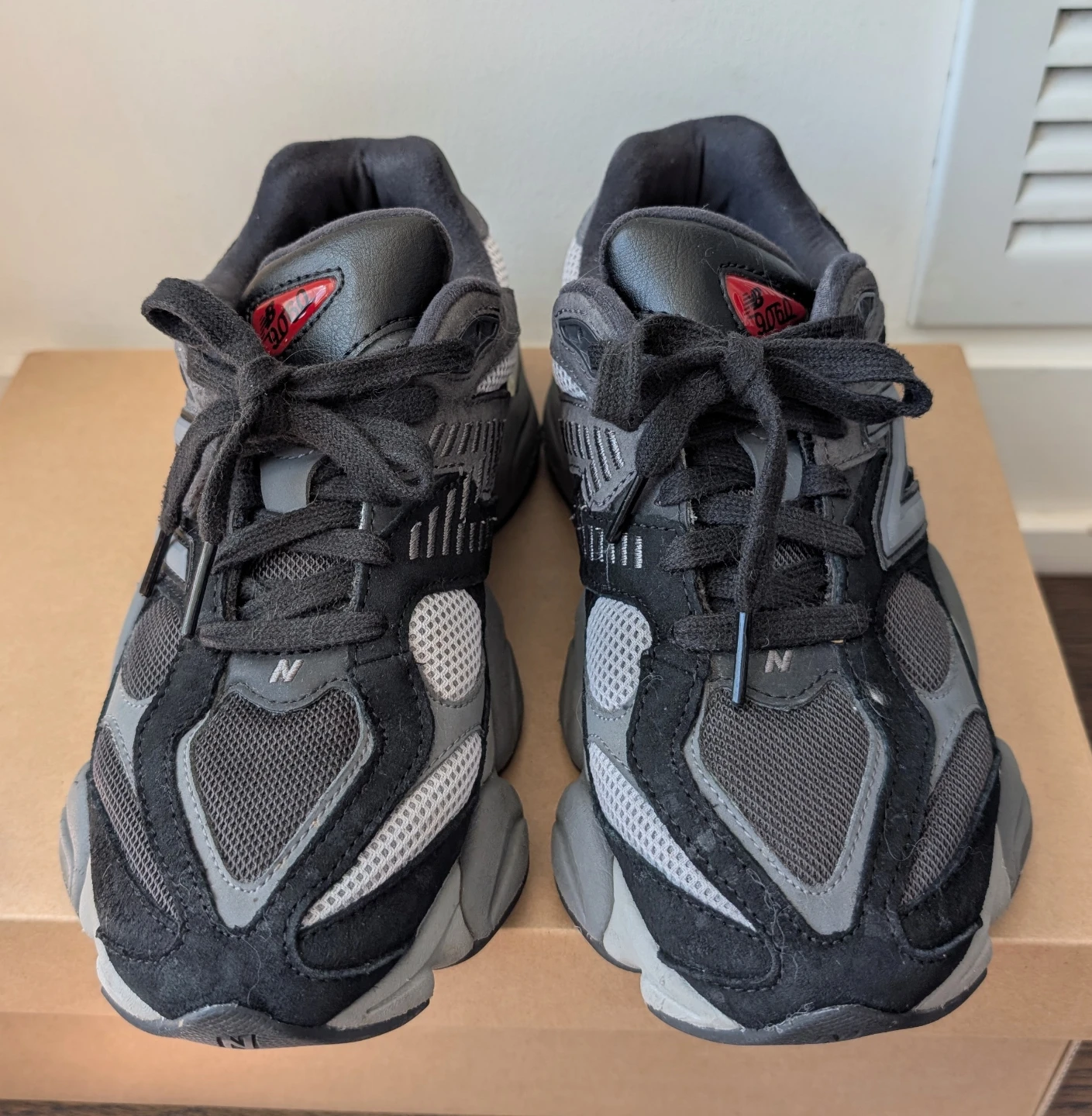 New Balance 9060 Grey Black Running Shoes - photo 2
