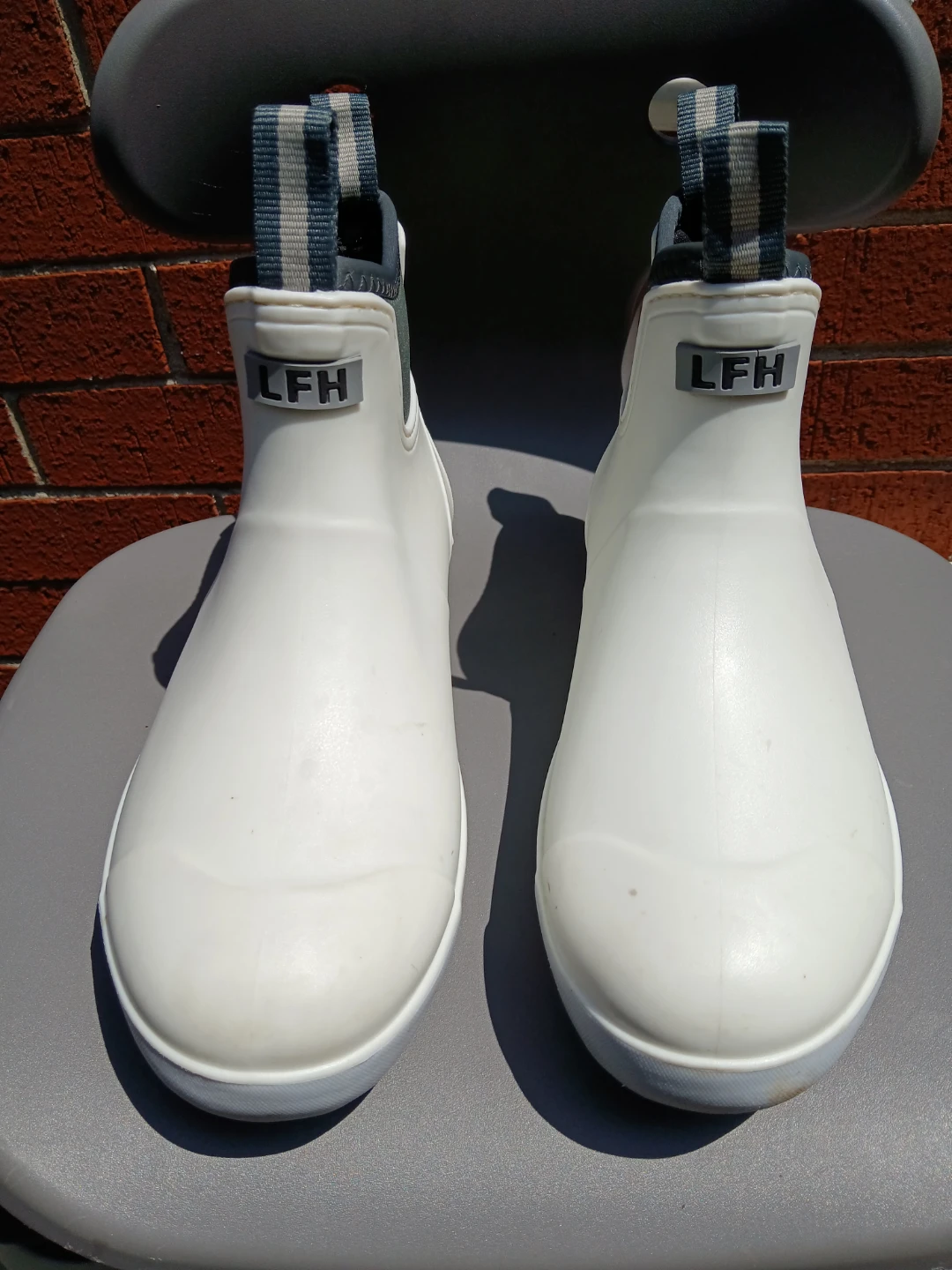 LFH White Waterproof Ankle Rain Boots Men's 8 - photo 5