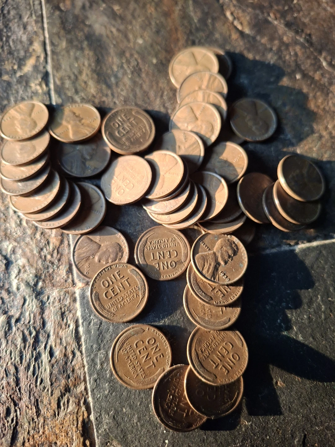 1920s & 1930s U.S. Wheat Pennies Coin Roll - photo 2