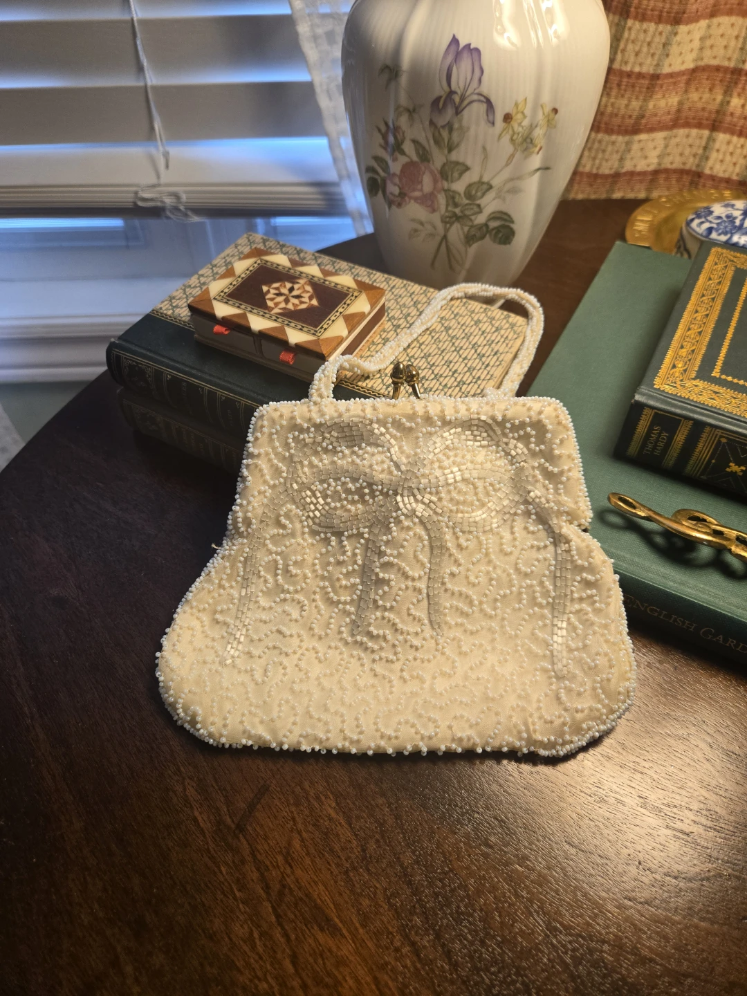 Vintage Beaded Handbag - Made in Belgium
