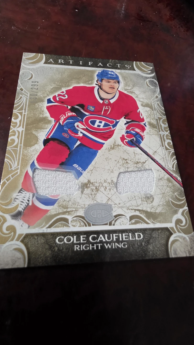 Cole Caufield Artifacts Hockey Card