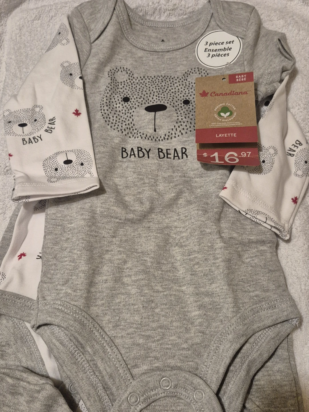 George Baby Bear 3-Piece Layette Set - photo 2