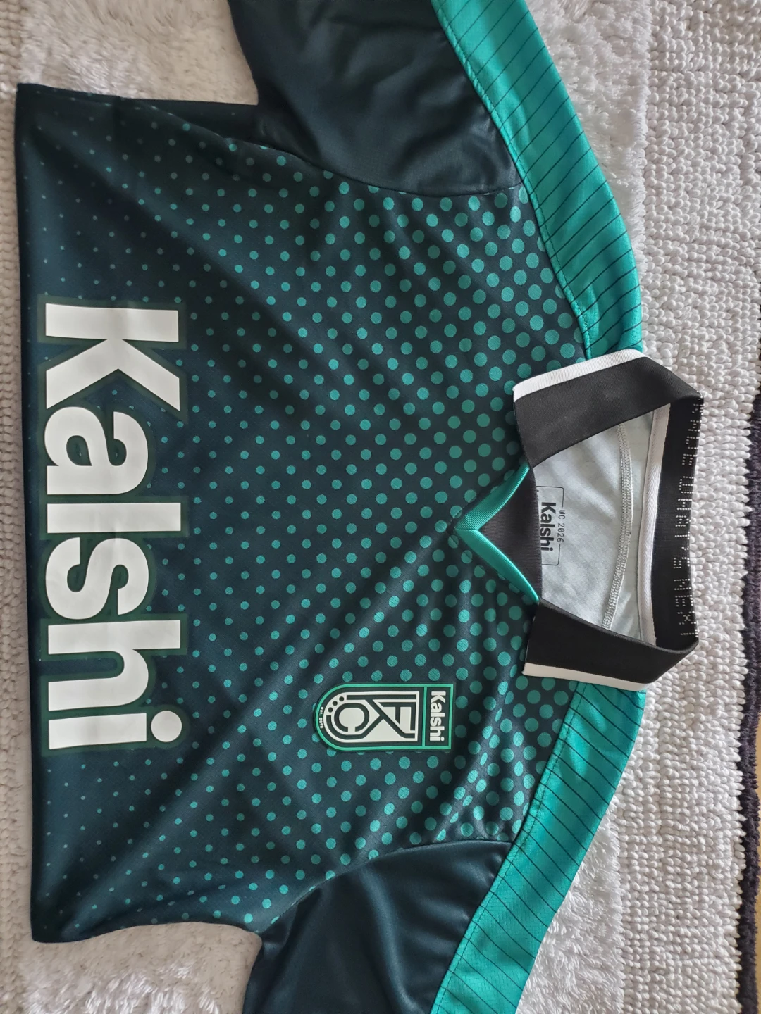 Kaishi Teal Dot Soccer Jersey