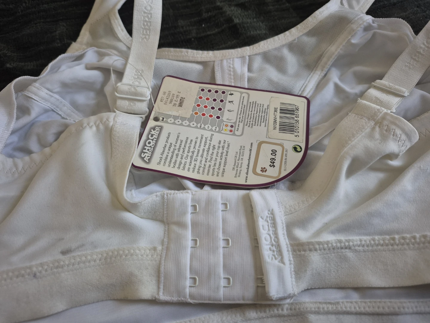 Shock Absorber White Sports Bra size 38E - photo 3