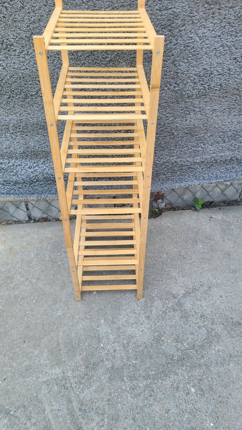 Wooden 5-Tier Shelf Unit - photo 3