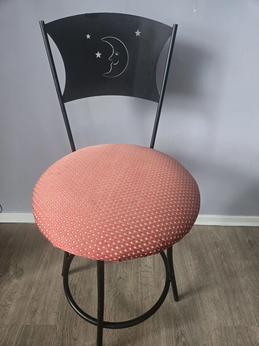 Bar Stool with Moon and Stars Backrest