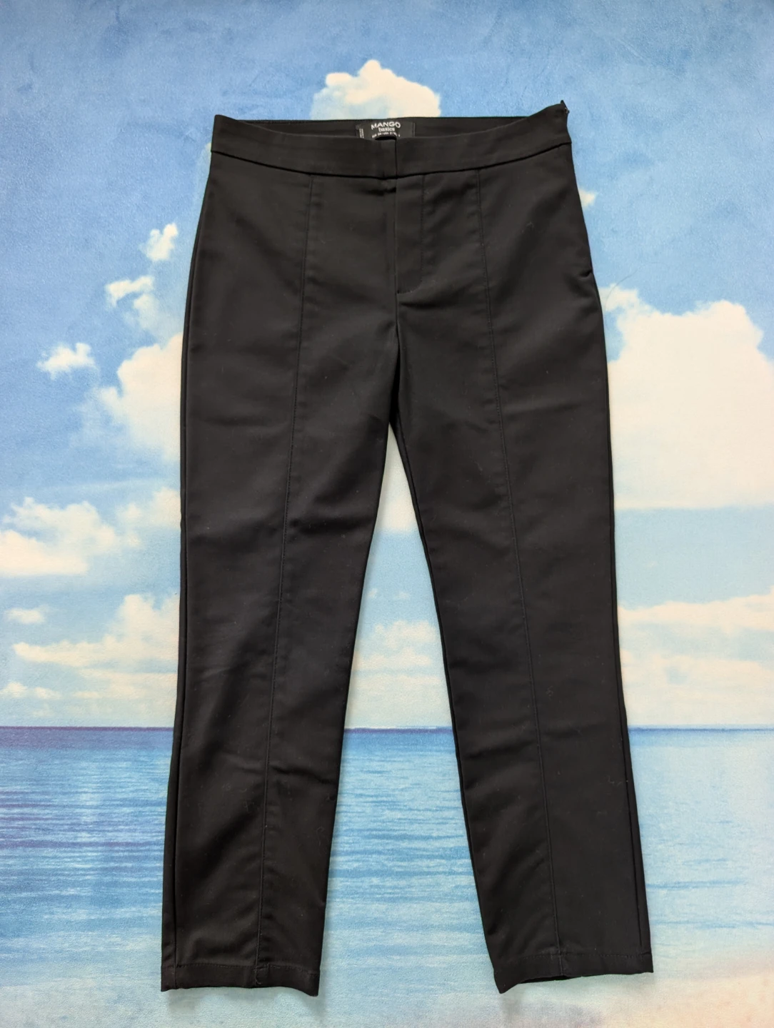 Mango Black Tailored Slim Dress Pants, XS, Size 2