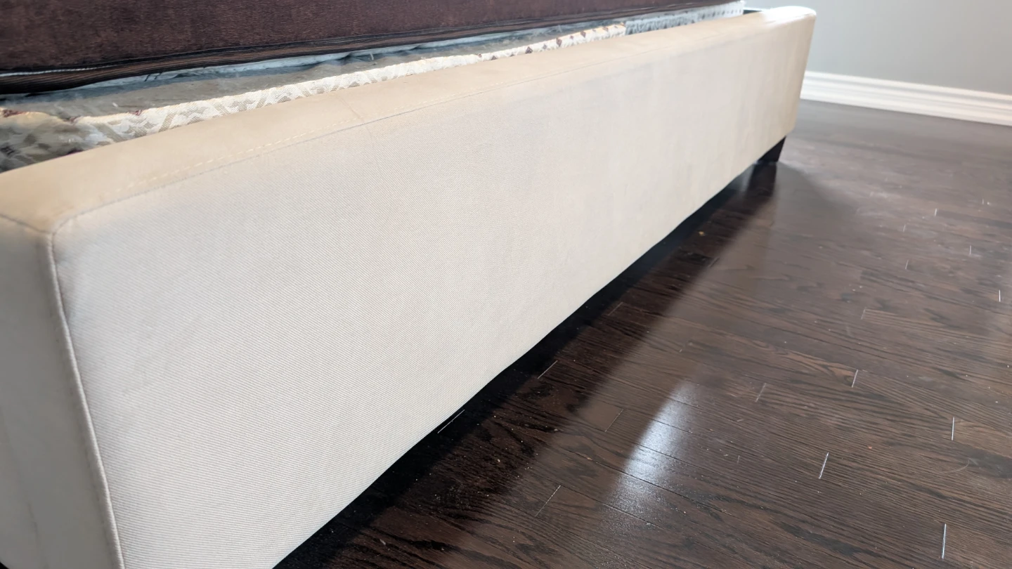 Tufted Upholstered King Bed Frame and Mattress - photo 4
