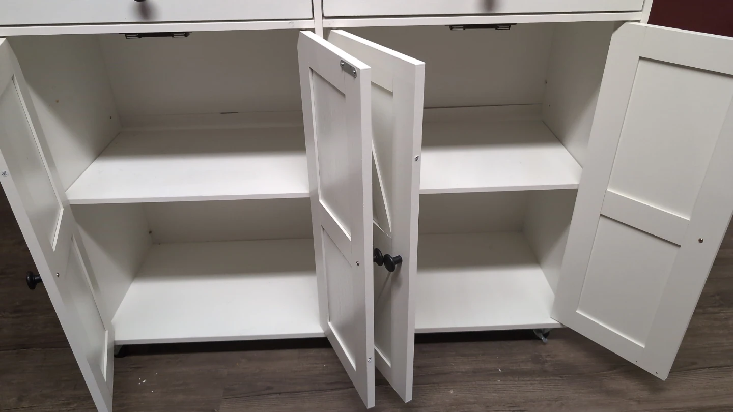 Rolling kitchen sideboard with power - photo 5