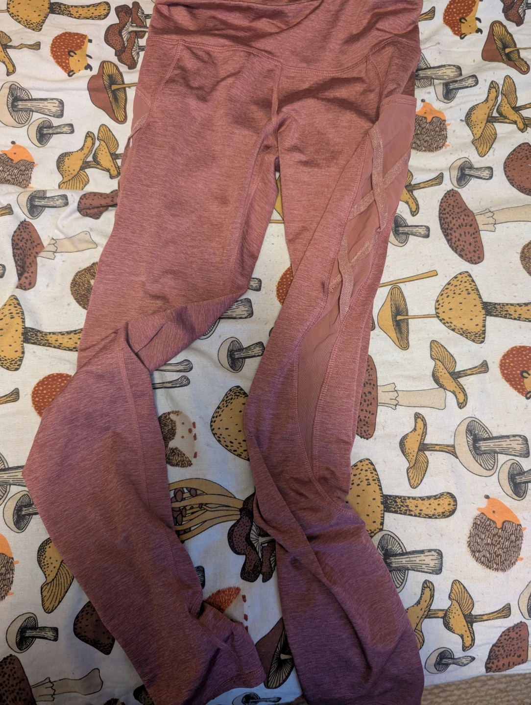 New Old Navy Active Pink Heathered Leggings girls 14-16