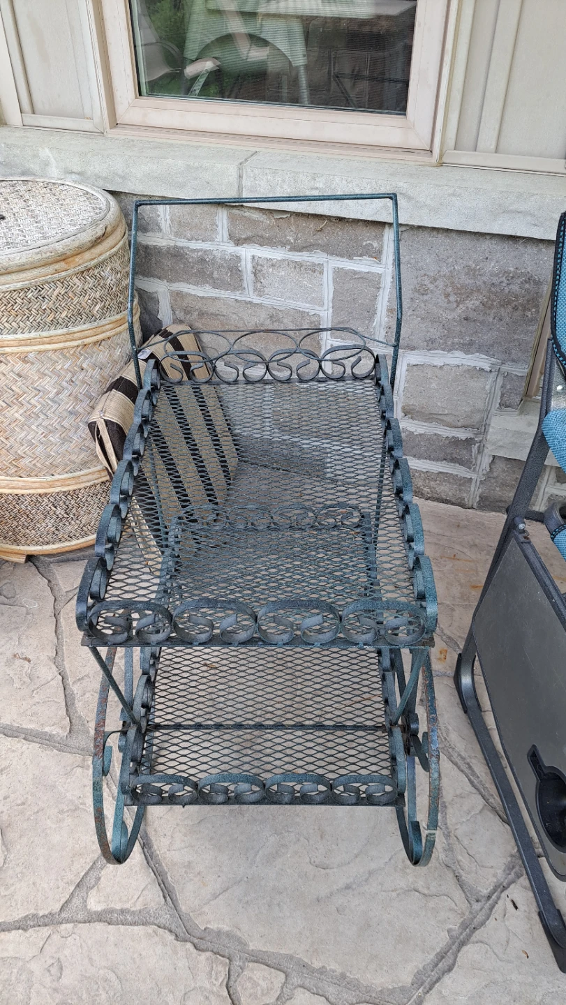 Vintage Metal Bar Cart - photo 4
