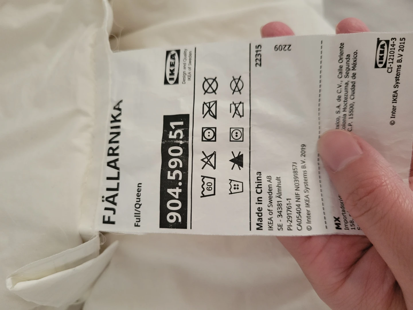 IKEA FJÄLLARNIKA Full/Queen Duvet Insert - photo 2
