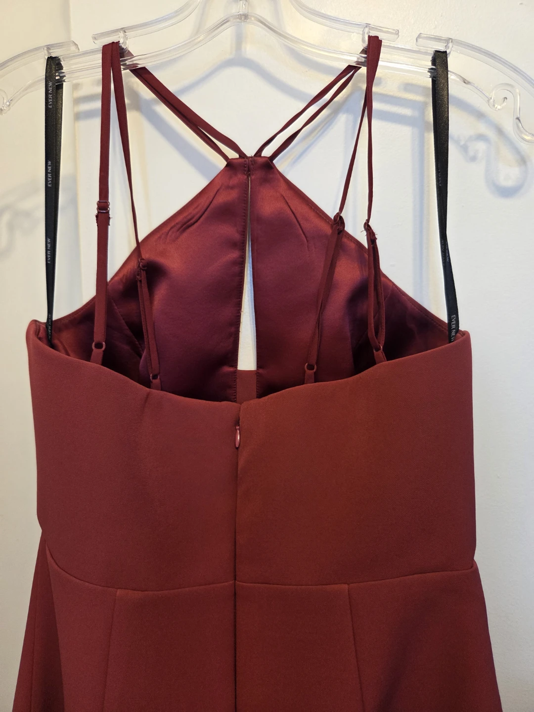 EVER-NEW Burgundy Halter Neck Maxi Dress - photo 5