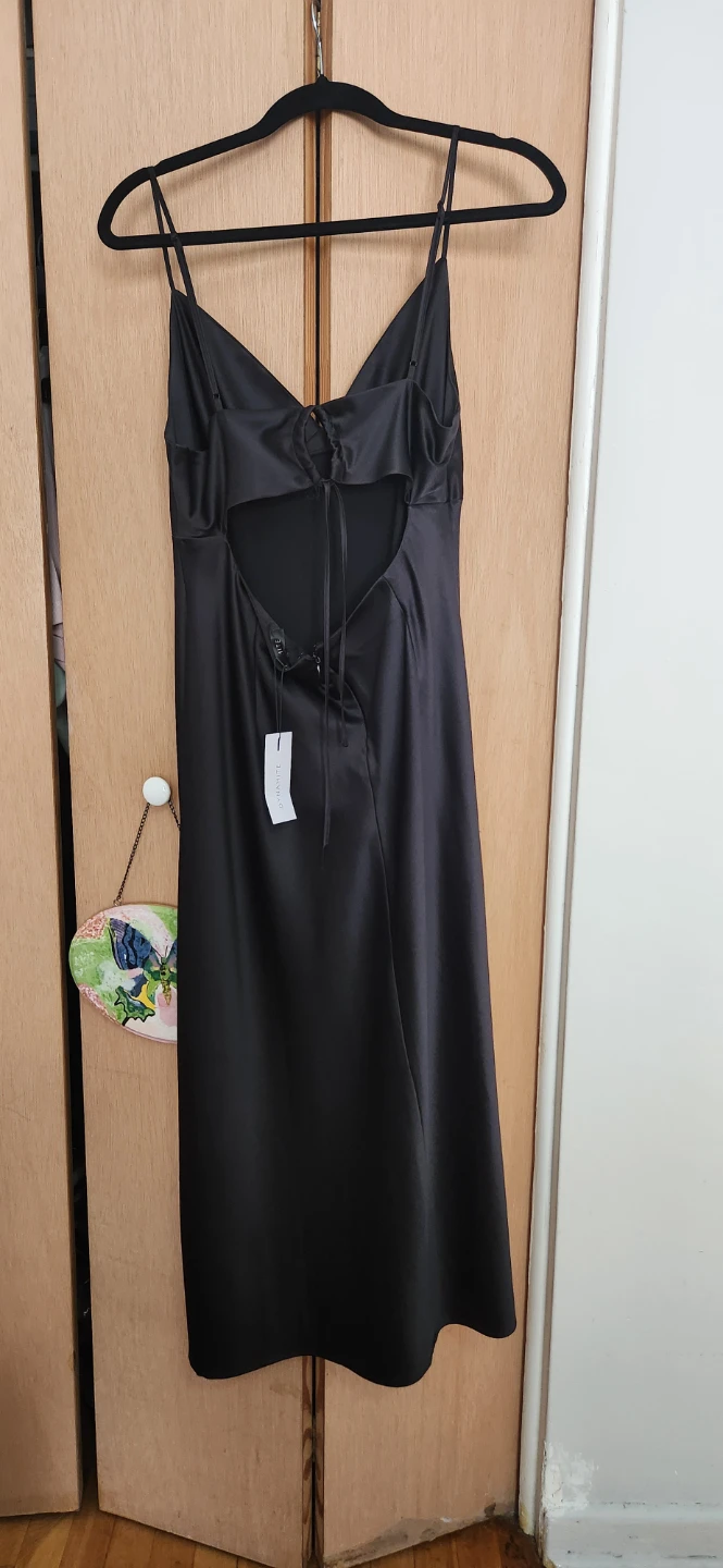 Dynamite Black Midi Slip Dress - photo 3