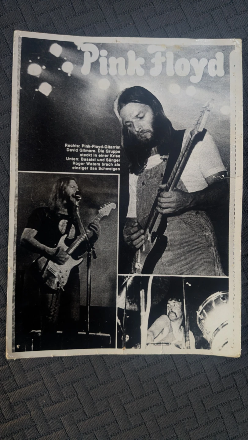 Vintage 70'd Pink Floyd Concert postcard - photo 2