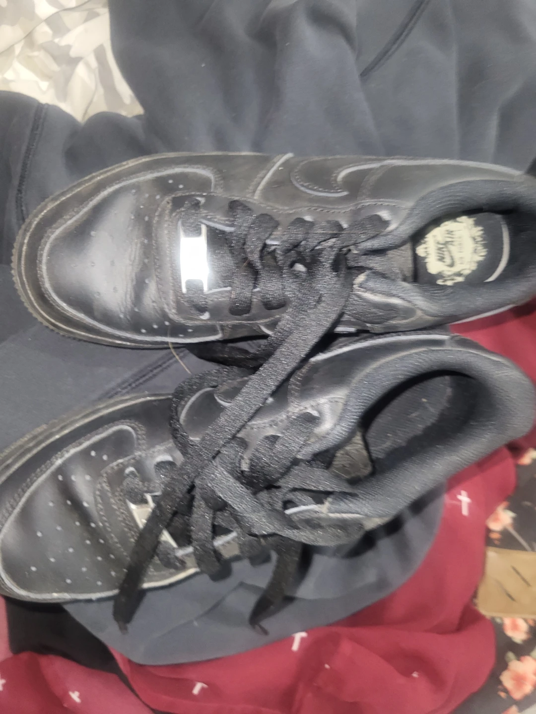 Nike Air Force 1 Shoes Black - photo 2