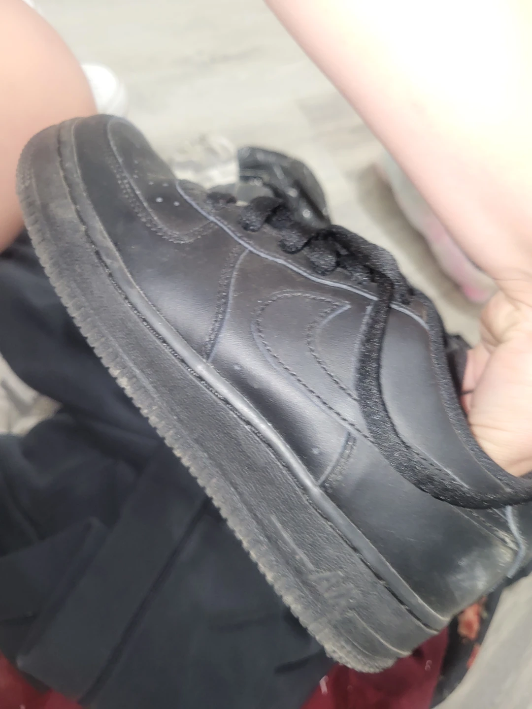Nike Air Force 1 Shoes Black - photo 4