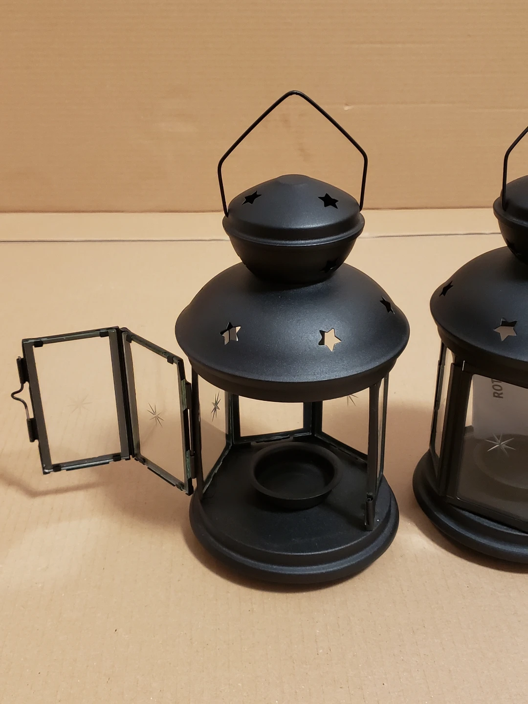 2 Black Ikea Lanterns - photo 2