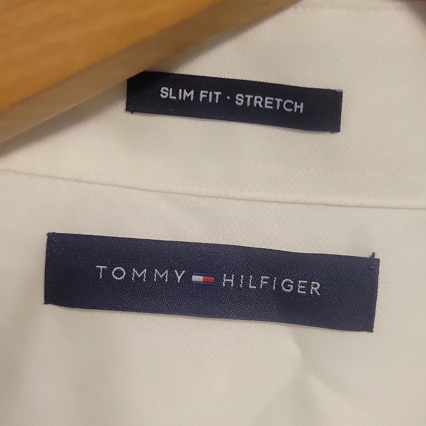 Tommy Hilfiger Men's White Slim Fit Stretch Dress Shirt XL - photo 5