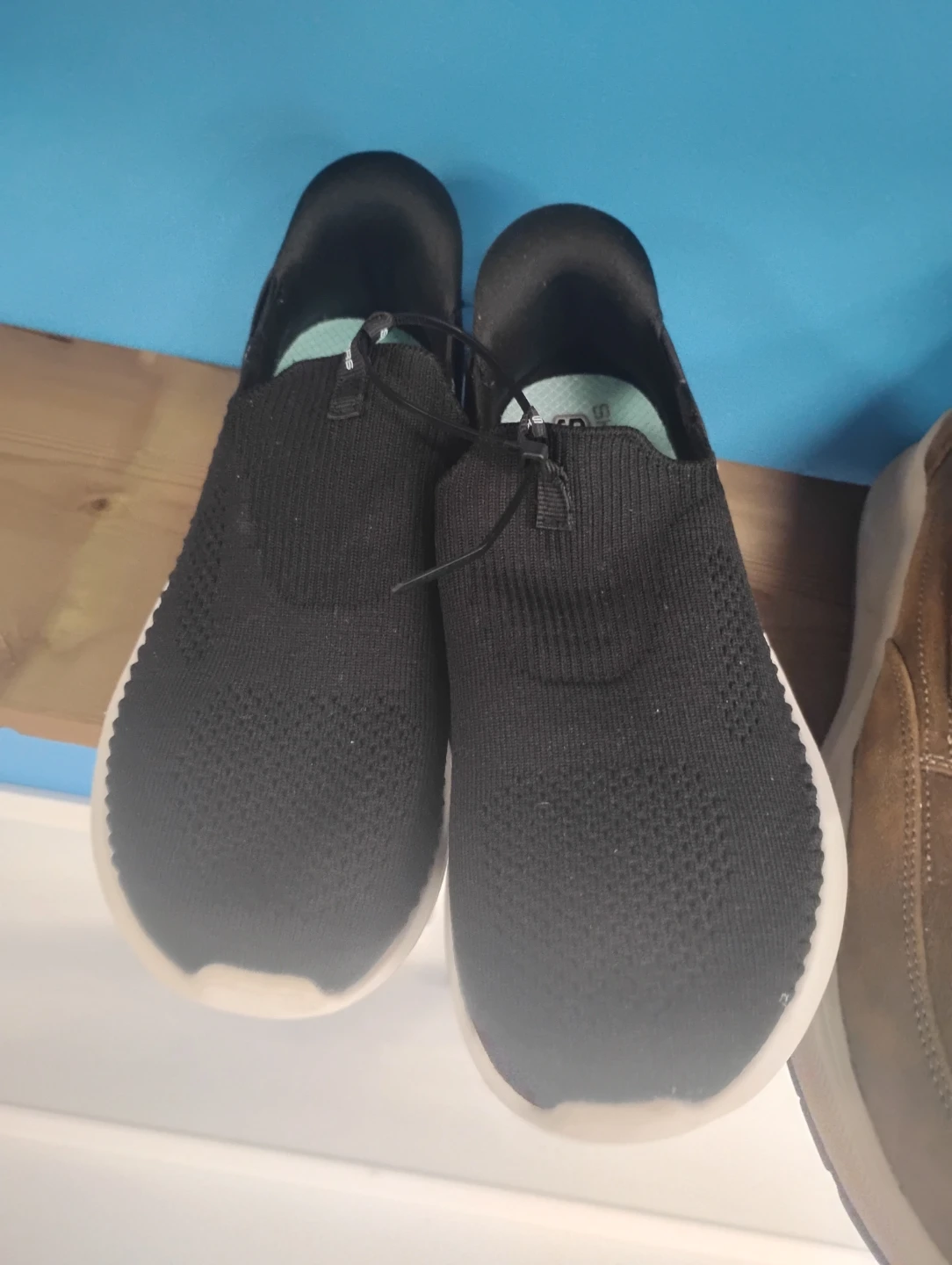 Black Skechers Slip-On Sneakers