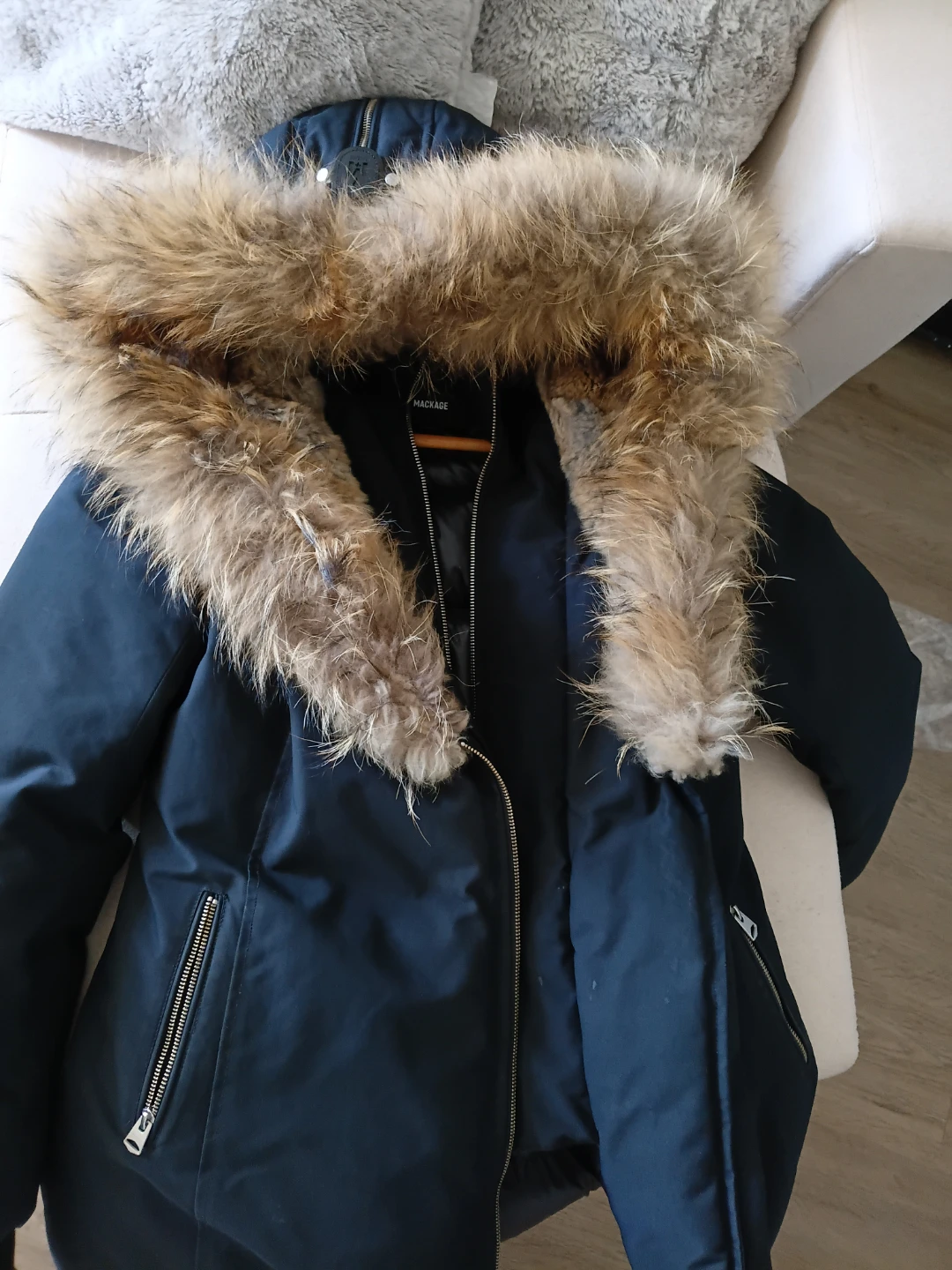 Mackage "Montreal" Down Parka Jacket - Black - Size M