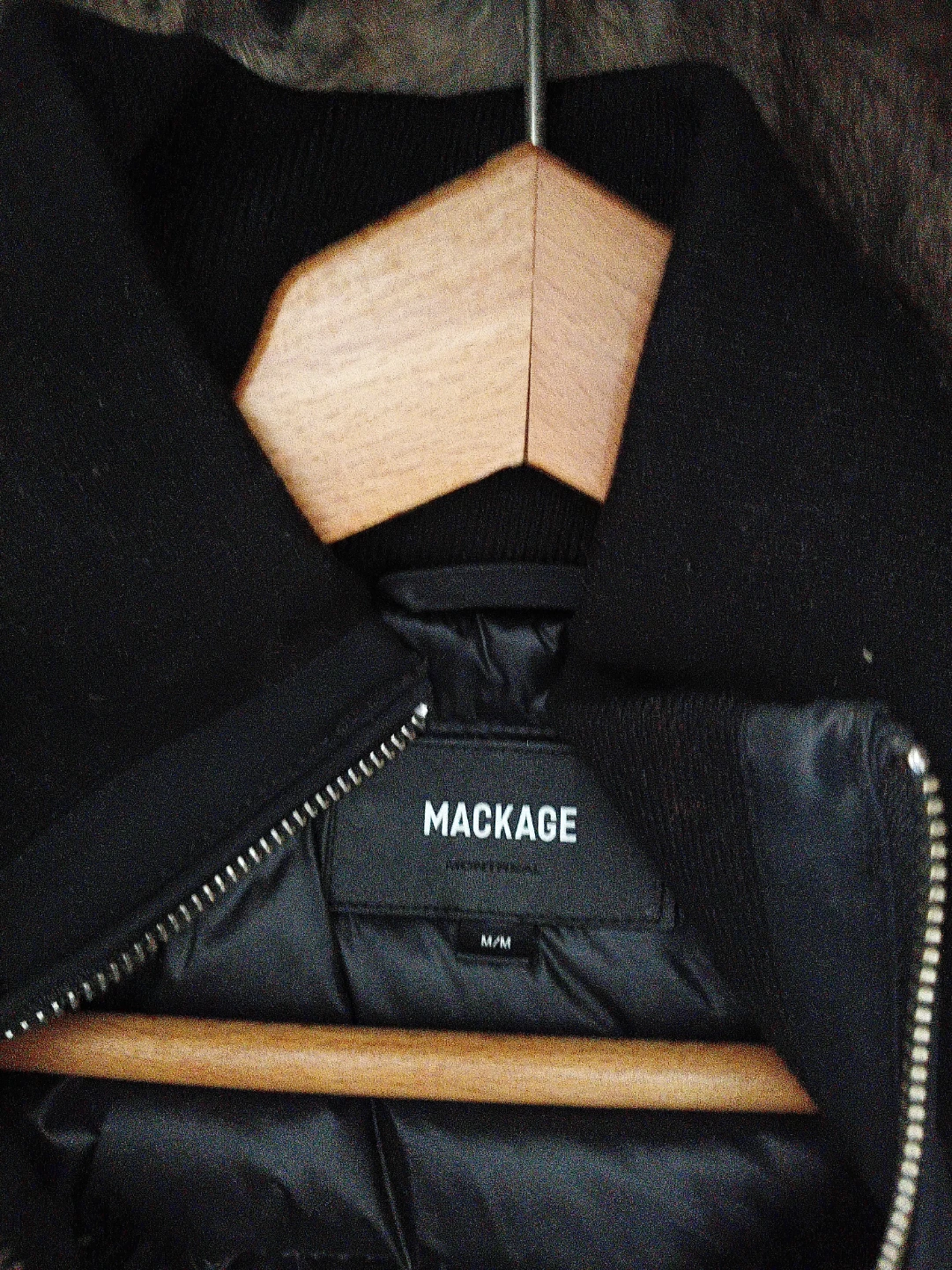 Mackage "Montreal" Down Parka Jacket - Black - Size M - photo 2