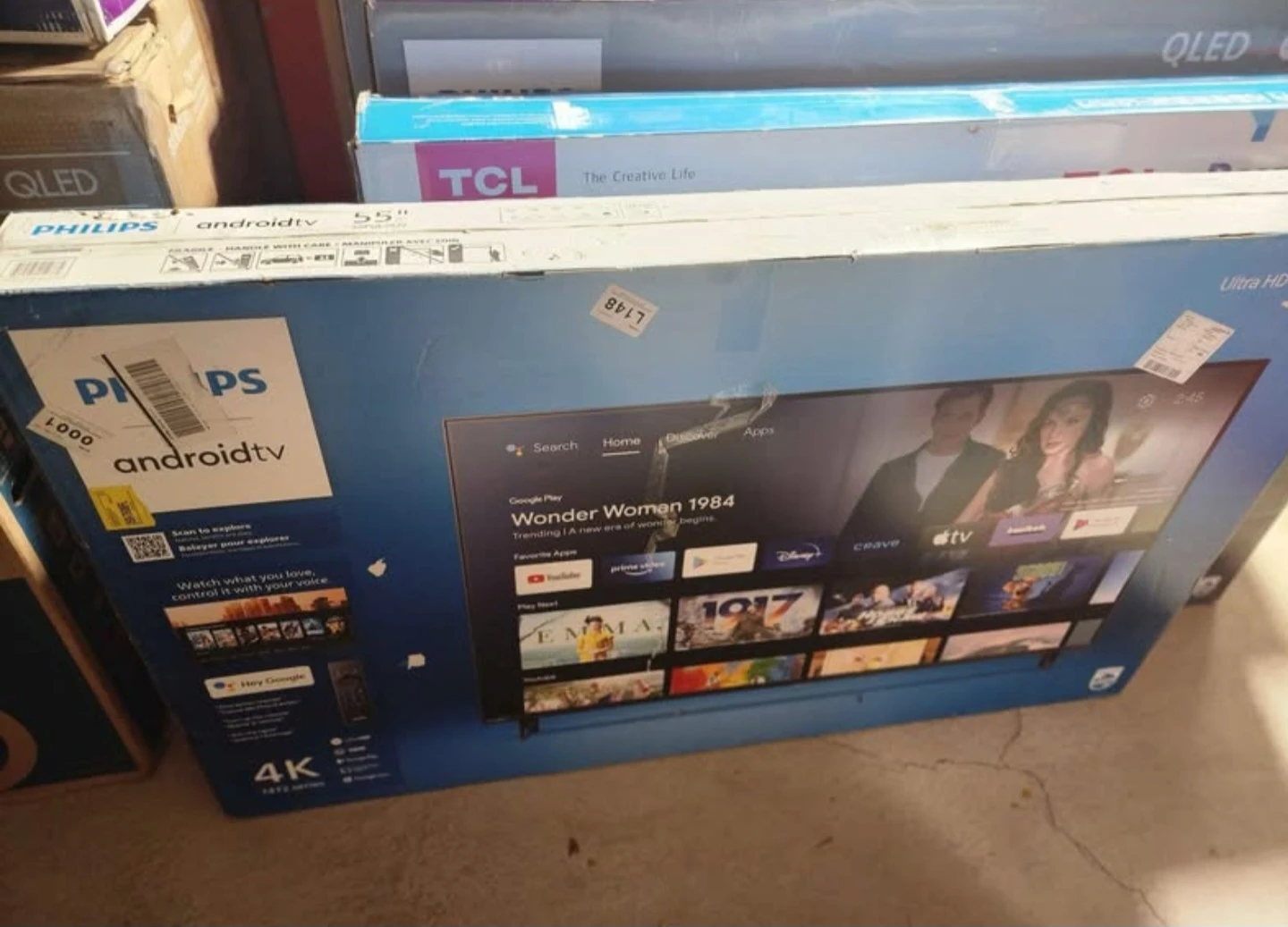 55" PHILIPS 4K GOOGLE & ROKU TV's! ONLY $270 - $290