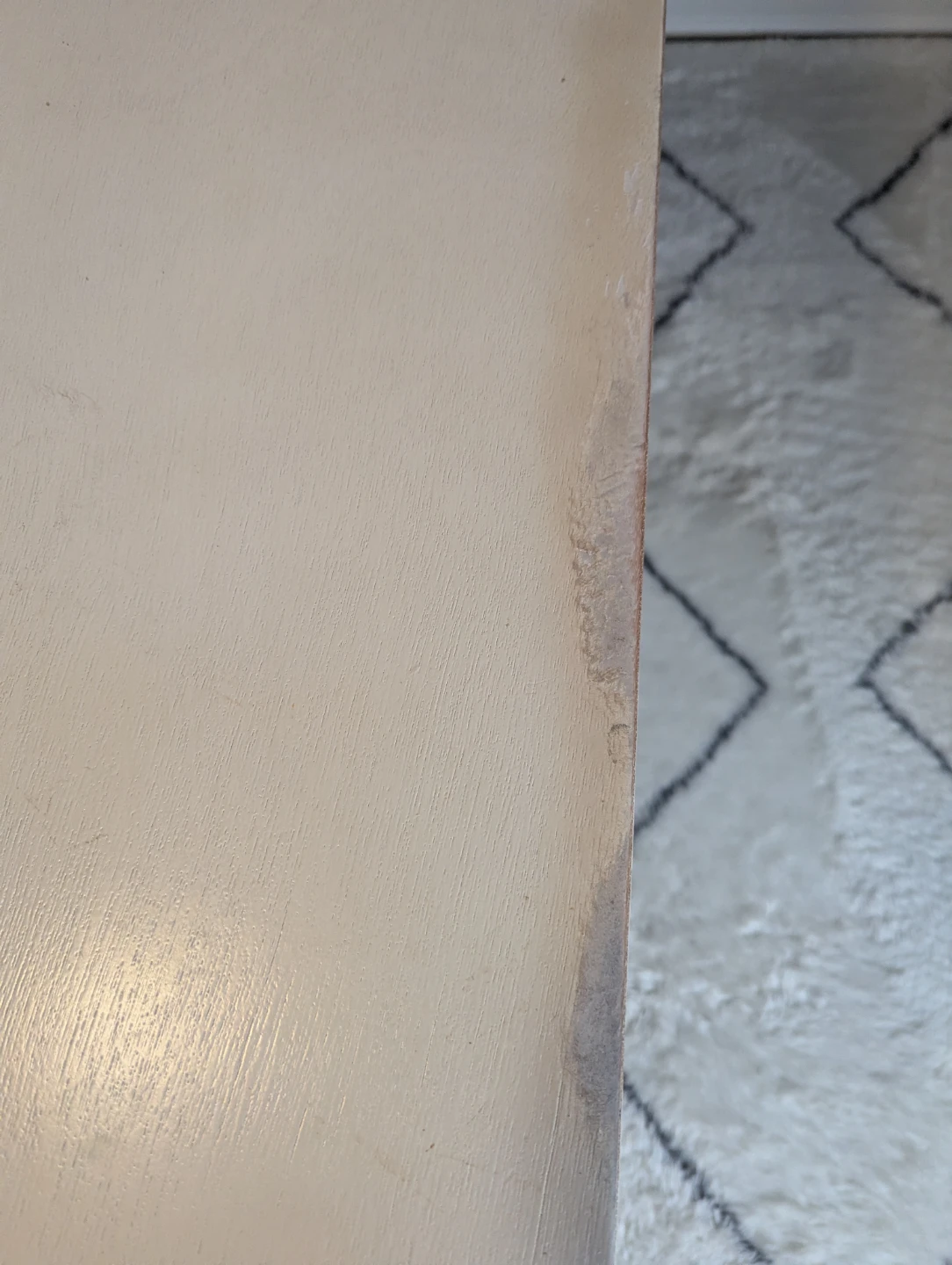 White X-Leg Desk with 3 Drawers - photo 3
