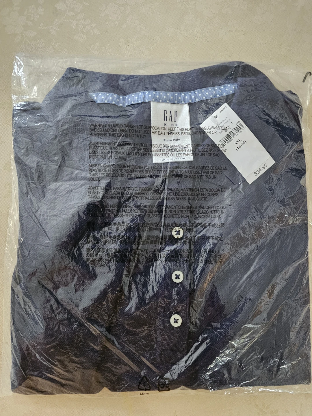Back to School. GAP  Polo Shirts - Navy Blue - XXL (4-Pack) - photo 2