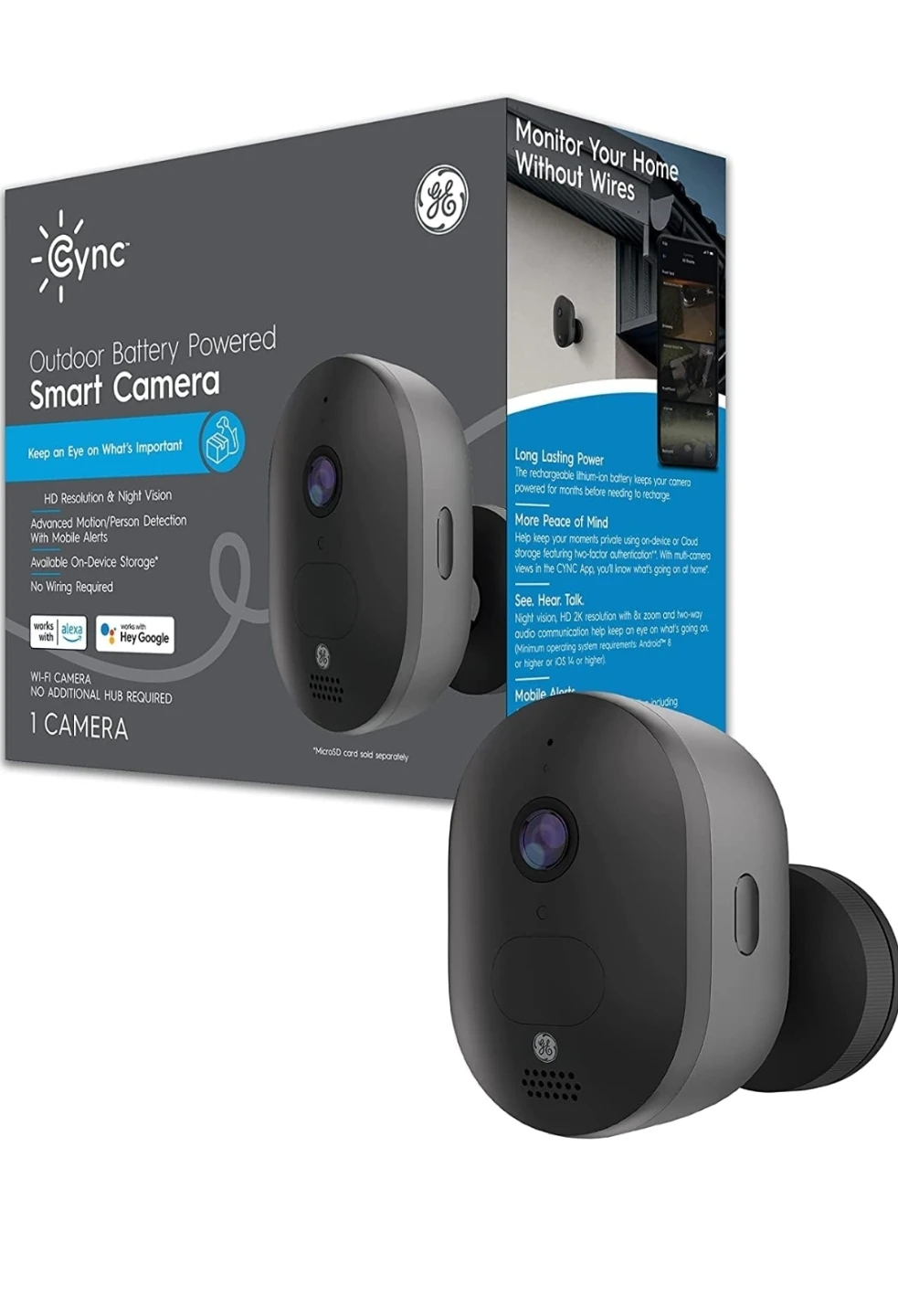 Outdoor Battery Powered Smart Camera (1 Camera)