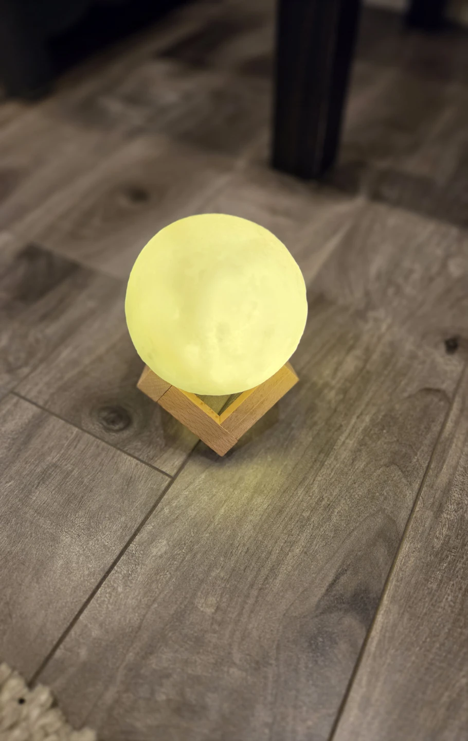 Moon Lamp with Wooden Stand - photo 3