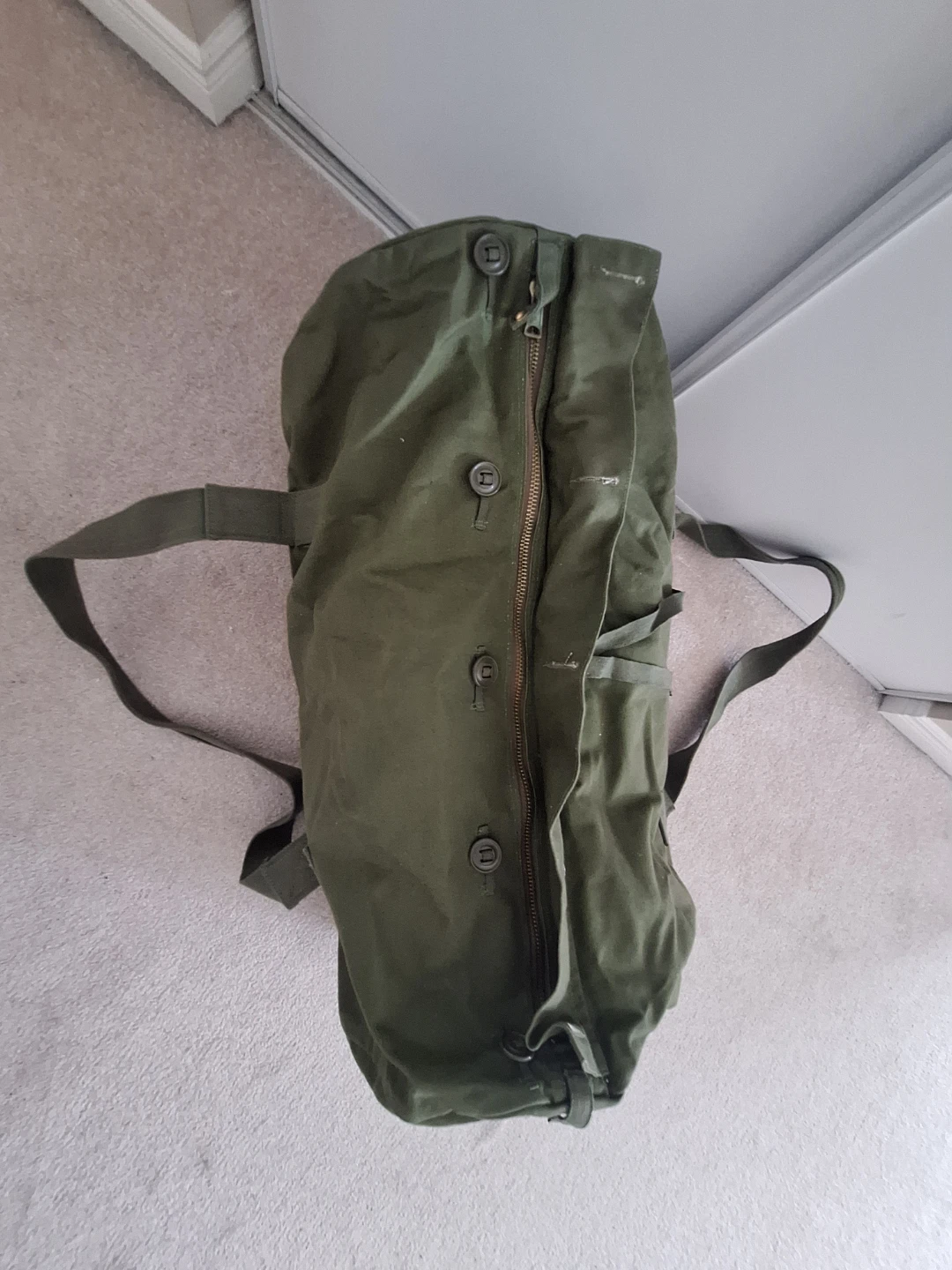 Army Green Canvas Duffel Bag - photo 3