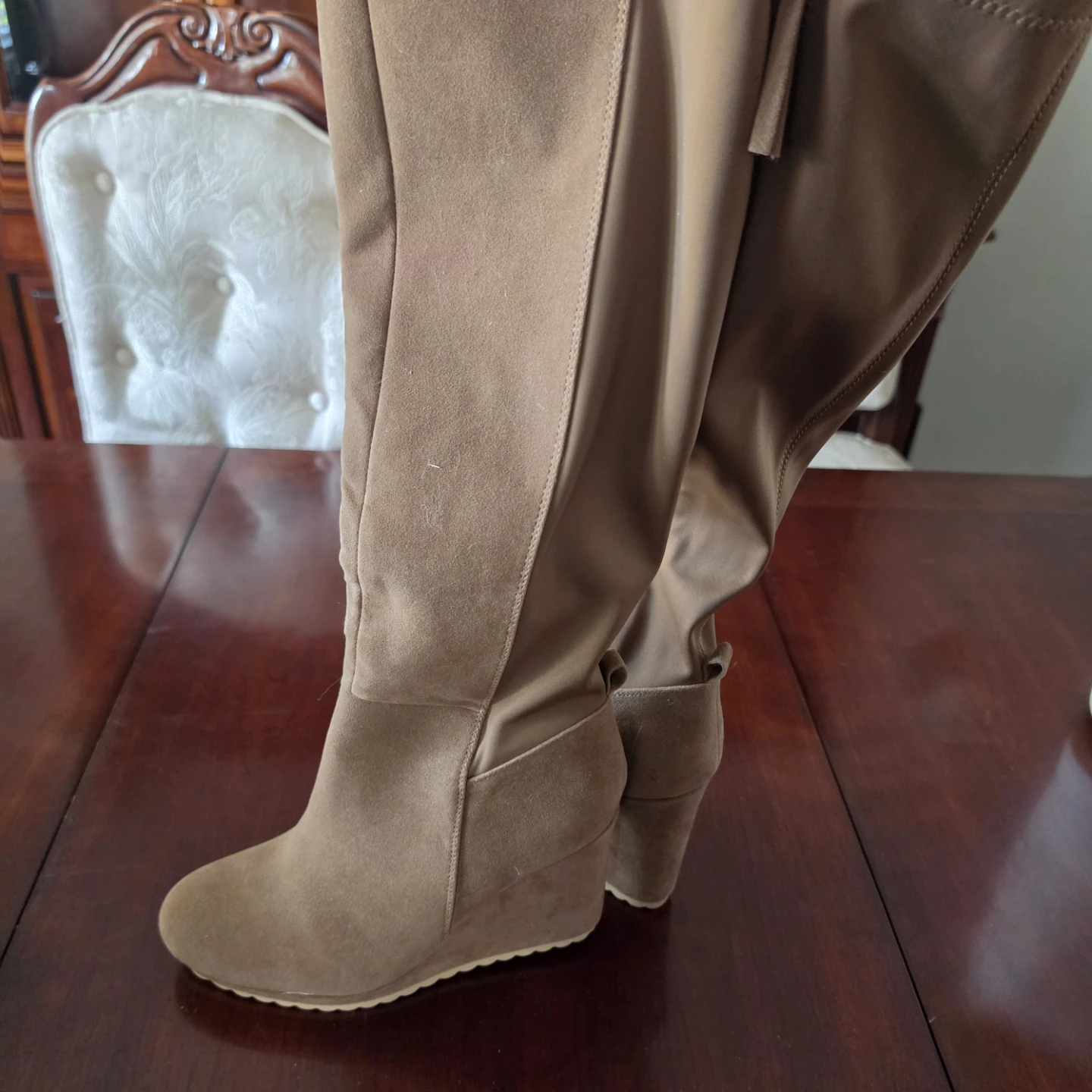BRAND NEW Claire Wedge Boots Size 8.5