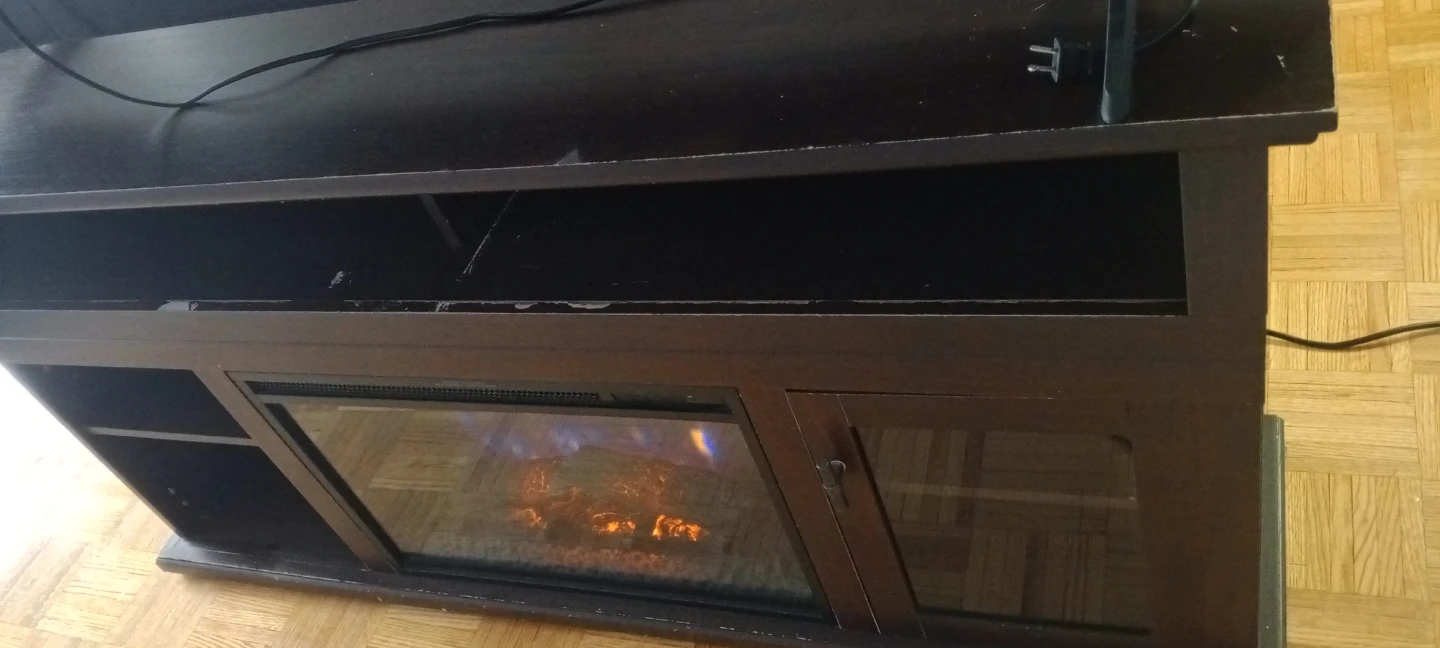 Electric Fireplace Entertainment Unit